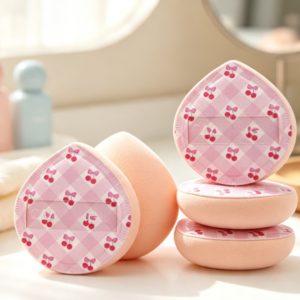 Sakura Pink Wet/Dry Makeup Sponge Set