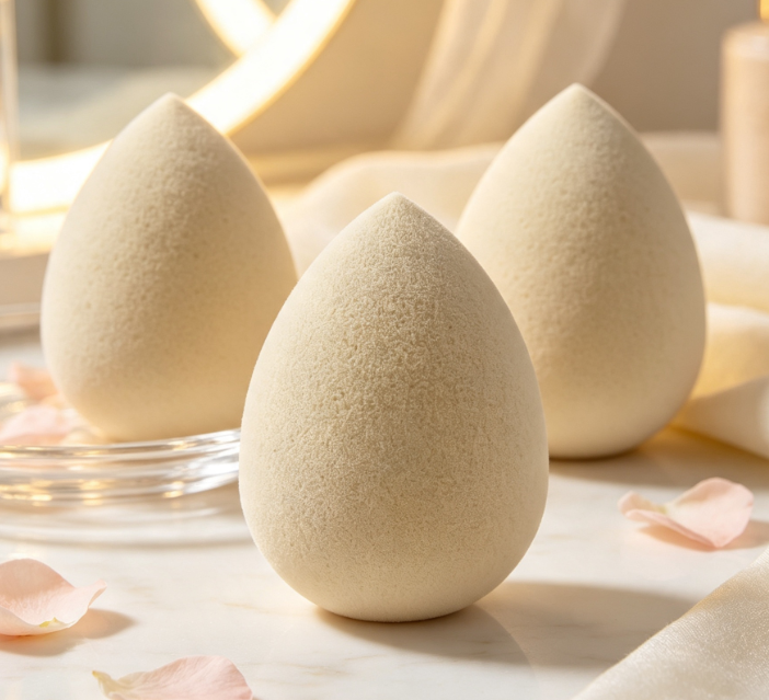 Green Tea-Infused Biodegradable Makeup Sponge - Image 2
