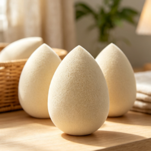 Green Tea-Infused Biodegradable Makeup Sponge