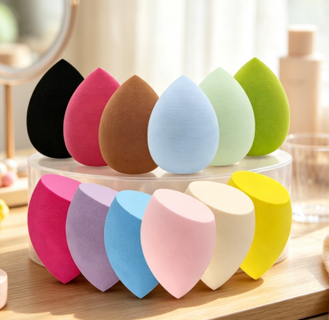 Skin-Friendly Professional Multi-Color Sponge Set