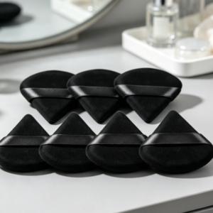 Triangular Velvet Finger-Strap Setting Puff